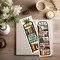 6PCS Cross Stitch Bookmark Kits Bookshelves Words Pattern Counted Cross Stitch Kits for Beginners Adults DIY Stamped Embroidery Bookmarks with Instructions Hand Embroidery Craft Gift